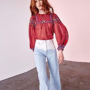 NWT Ulla Johnson Martyna Ombre Crop Jeans XS 00